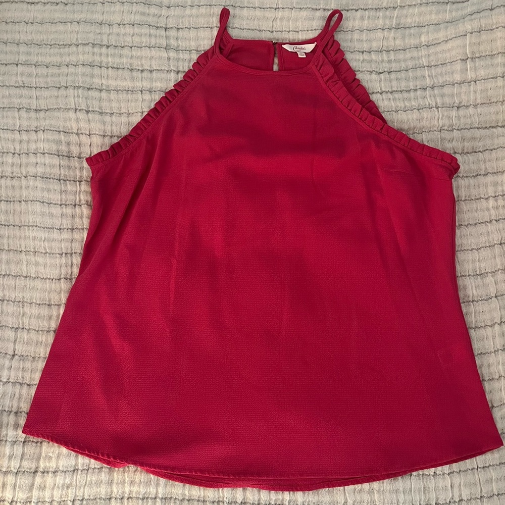 Candies ruffled tank top
